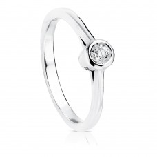Sortija Oro Blanco y Diamante Sortija Oro Blanco y Diamante
