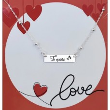 Collar Plata Te Quiero