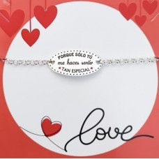 Pulsera Plata Porque Sólo Tú