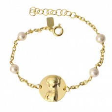 Pulsera Plata Comunión Medalla